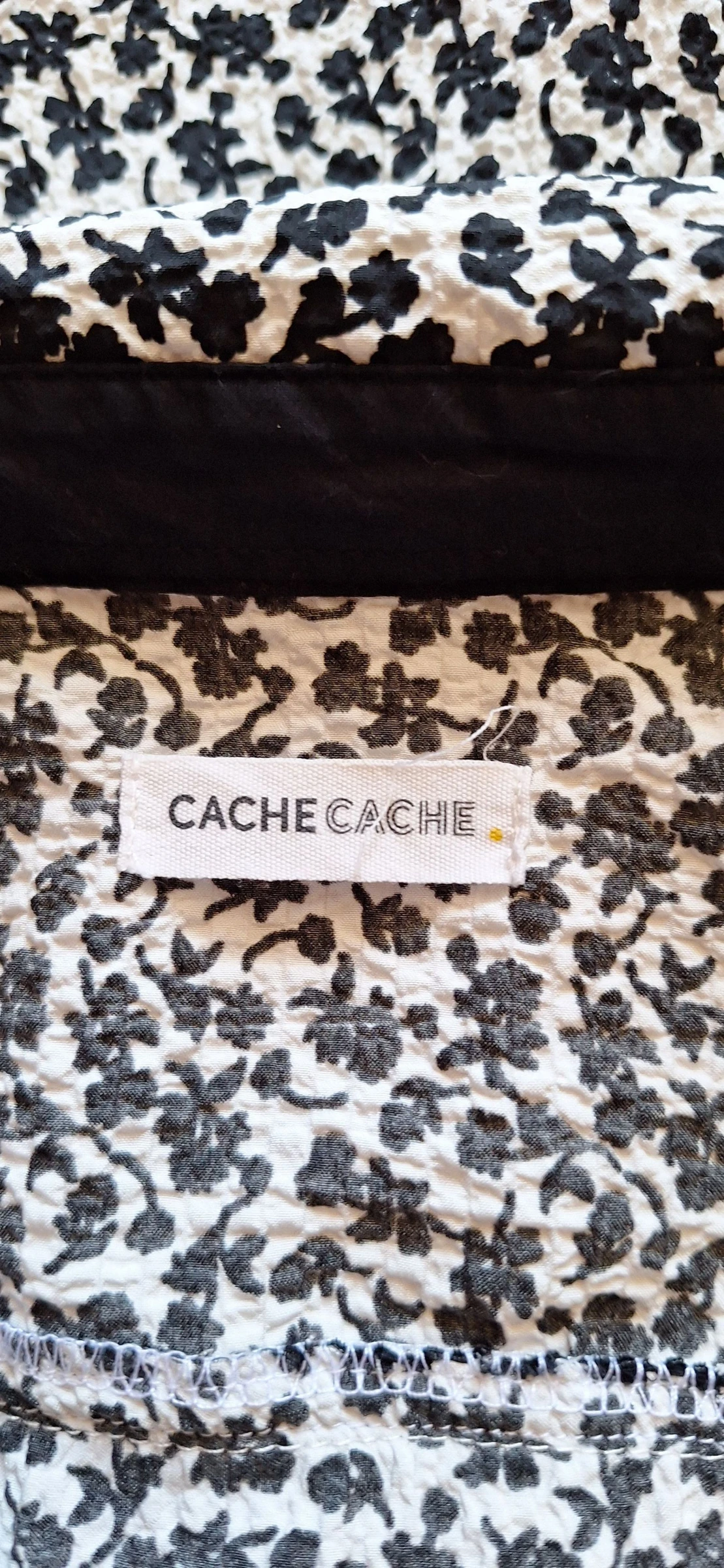 Damesoverhemd met 3/4 mouwen in bloemenstijl Cache cache 🖤 – photo 4